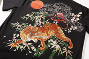 Camiseta bordada Tigre en la Selva