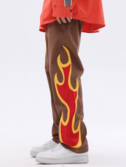Pantalones de llamas ardientes