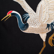 Flying Embroidery Cranes Crewneck