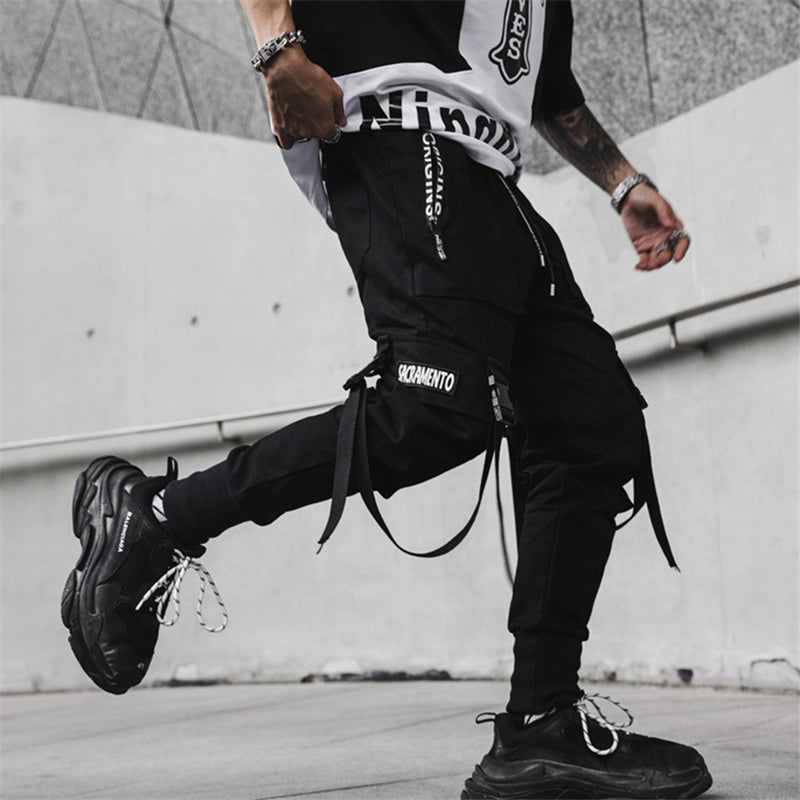 Japanese Streetwear Niepce Inc Streetwear Techwear Cargo Jogger Pants For Men - Tapered Fit Gymnastic Bars