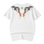 Flying Fire Dragons Embroidery Tee