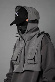 V3 Grey Tech Guarded Hoodie mit Weste