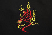 Raging Phoenix Embroidery Hoodie