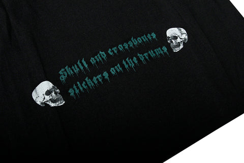 T-Shirt mit Totenkopf-Print 