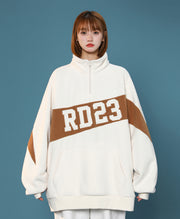 RD23 Sweatshirt mit Viertelreißverschluss für Damen