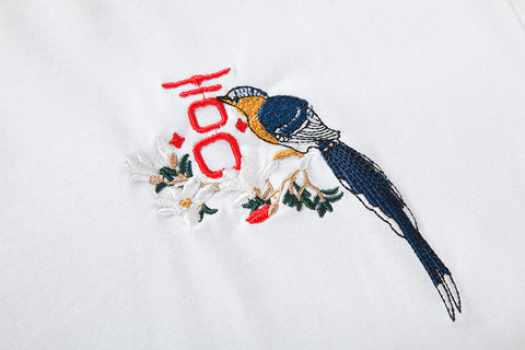 Magpie Embroidery T-shirt
