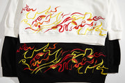 Raging Phoenix Embroidery Hoodie