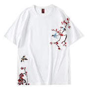 Resistentes T-Shirt mit Orchard-Stickerei 