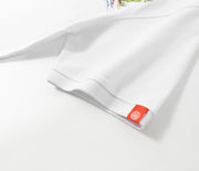 Poloshirt mit fliegender Phönix-Stickerei 